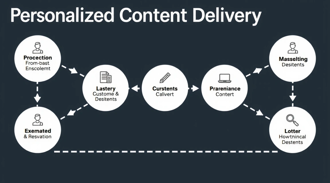 Graf vizualizující personalizaci obsahu pomocí AI
