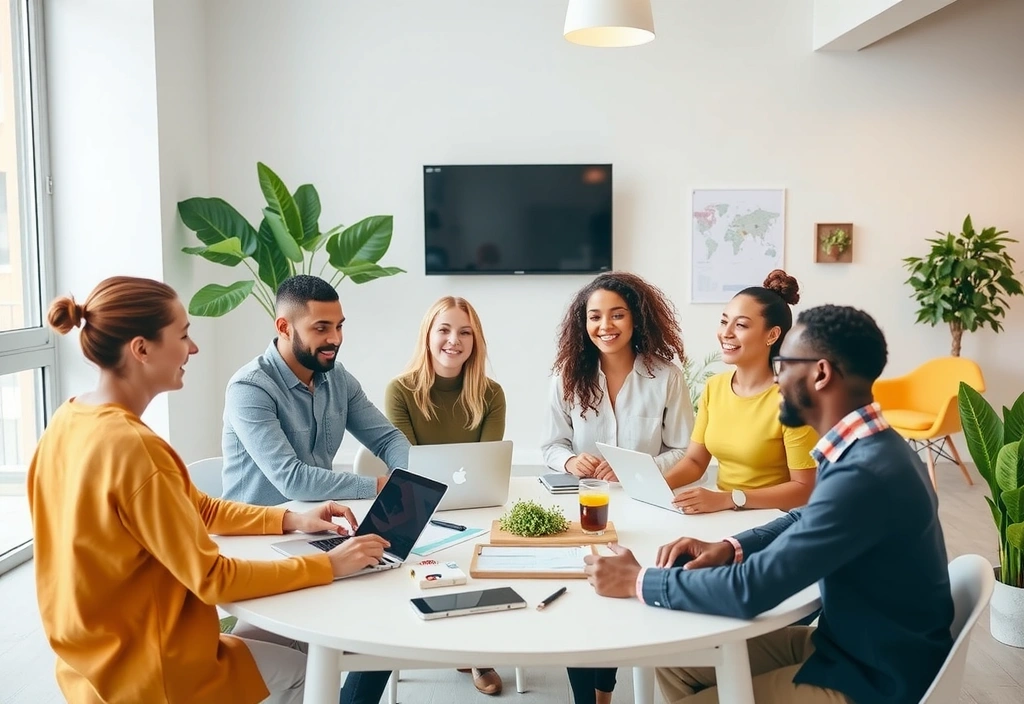 Tým Promostorm spolupracuje v moderní kanceláři