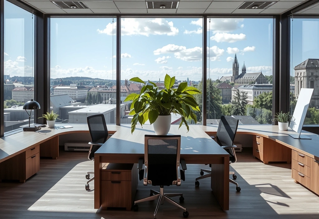 Moderní kancelář Promostorm v Praze 7