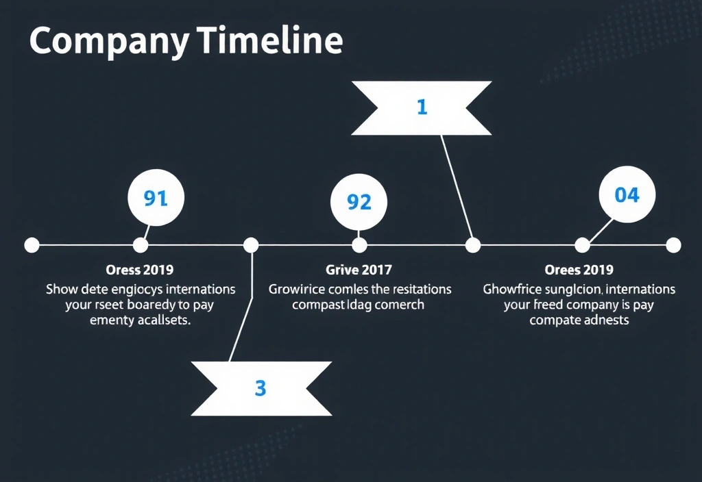 Historie Promostormu, vizuální časová osa s milníky