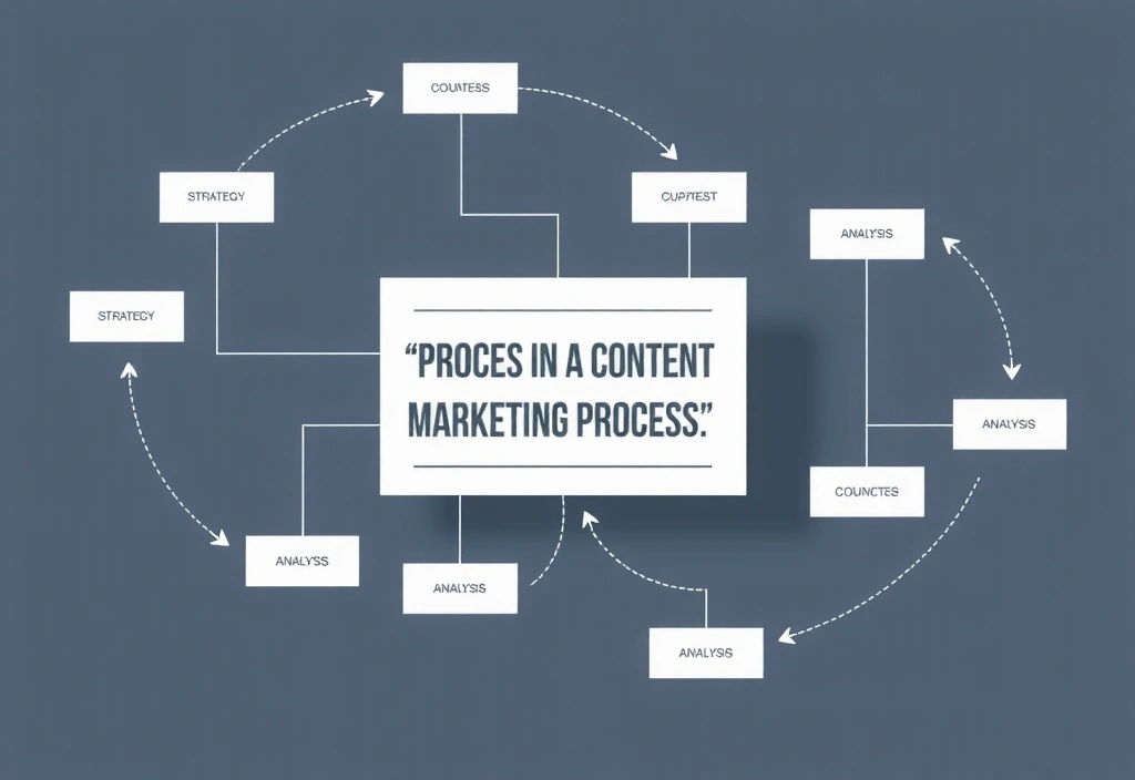 Diagram procesu obsahového marketingu