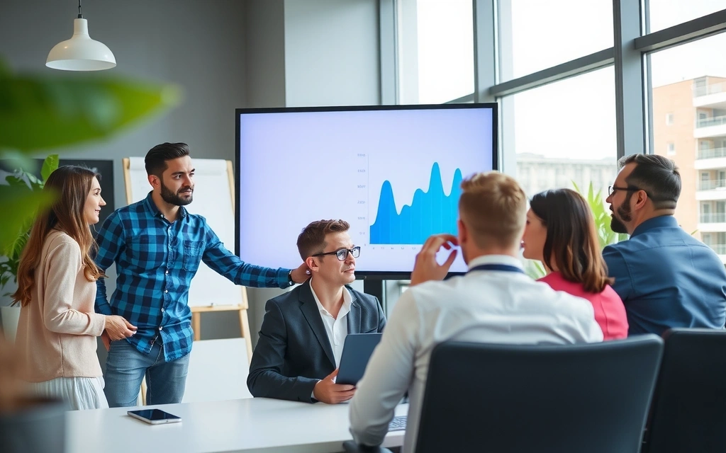 Tým Promostorm diskutuje projekt