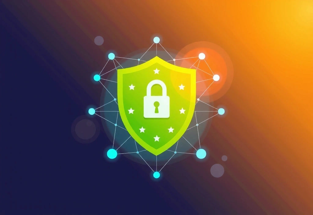 Ilustrace bezpečnosti dat a soukromí na internetu